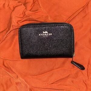 Black coach coin purse
